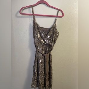 Gold Sequin Dress